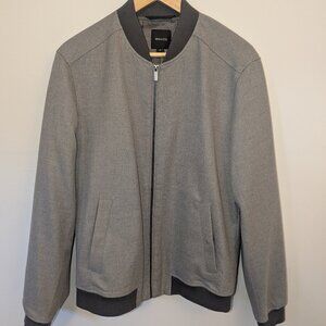Men's RW & Co. Grey Bomber Jacket